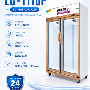 Tủ mát trưng bày quạt gió sấy kính LG-800CF