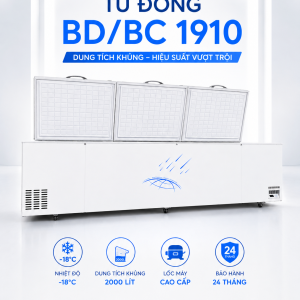 Tủ đông 1 chế độ đáy phẳng BD/BC-1910