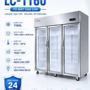 Tủ mát trực tiếp không sấy kính LC-1160