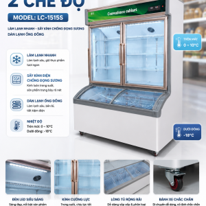 Tủ mát 2 chế độ sấy OUCBOLL LC-1515S