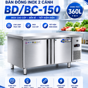 Bàn đông mát inox BD/BC-150